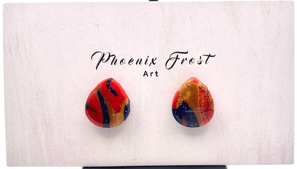 Mini Teardrop Studs - Prism & Petals Collection