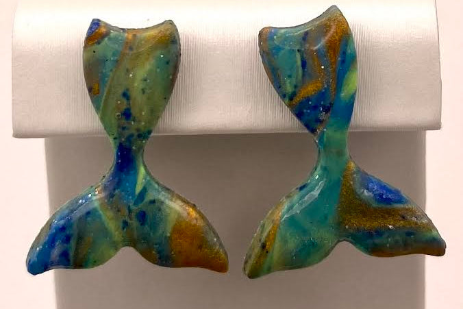 Mermaid Tail Studs - Siren's Tide Collection