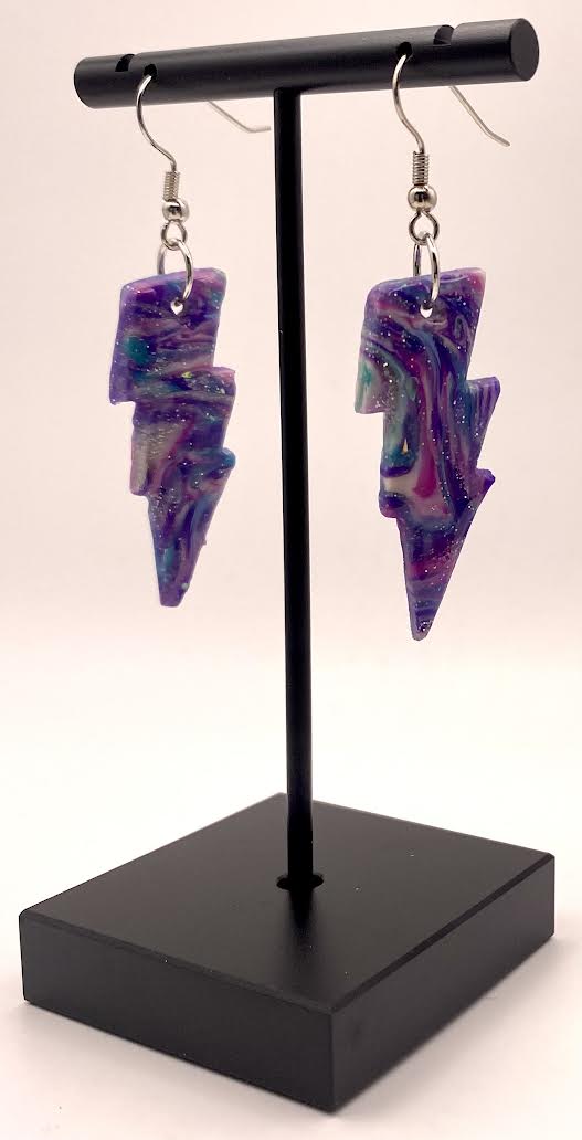 Lightning Bolt Dangles - Celestial Spark Collection
