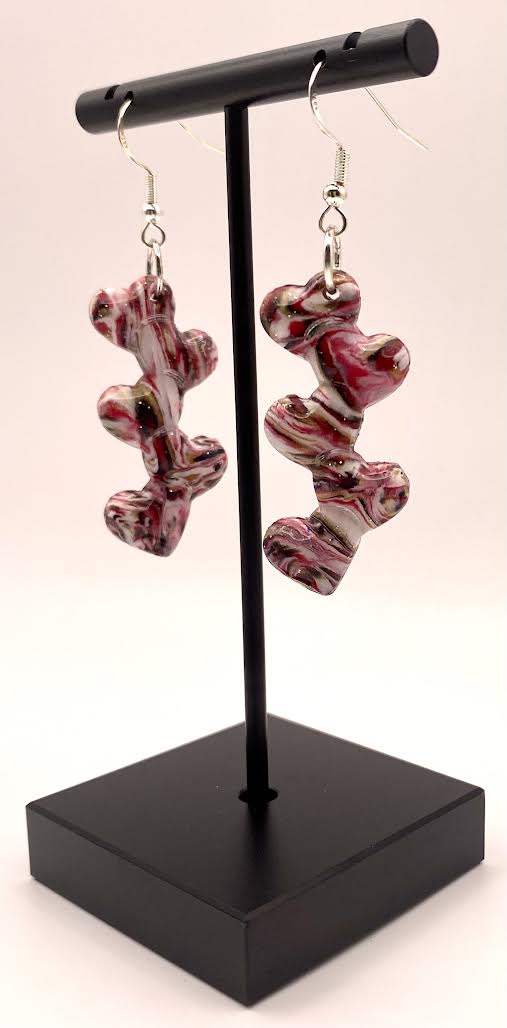 Stacked Heart Dangles - Hearts Collection