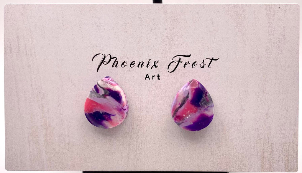 Mini Teardrop Studs - Prism & Petals Collection