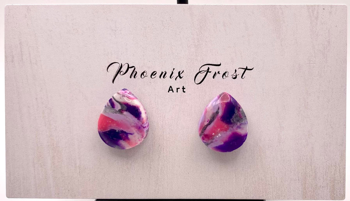 Mini Teardrop Studs - Prism & Petals Collection