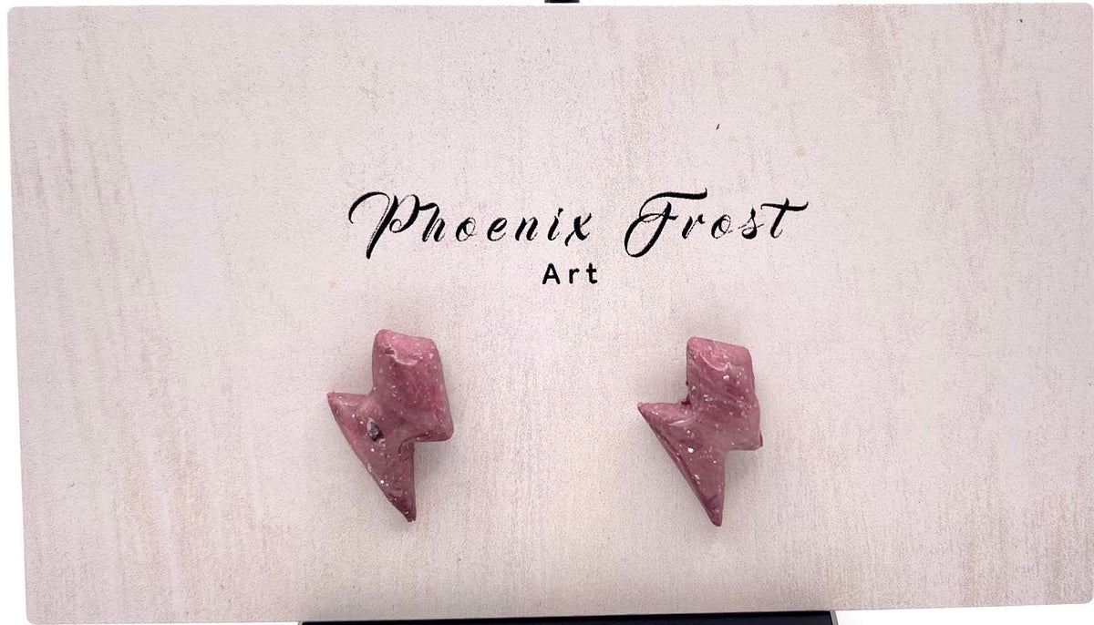 Mini Lightning Bolt Studs – Celestial Spark Collection