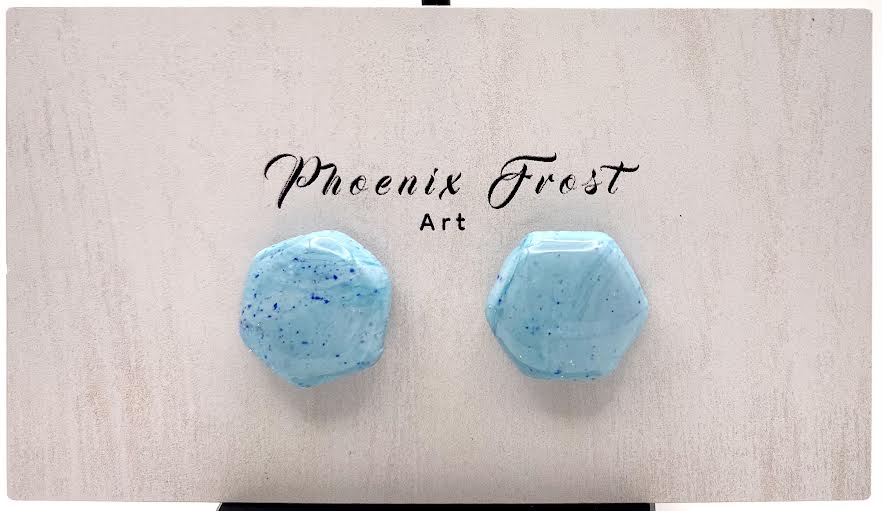 Mini Hexagon Studs – Hex & Hoof Collection