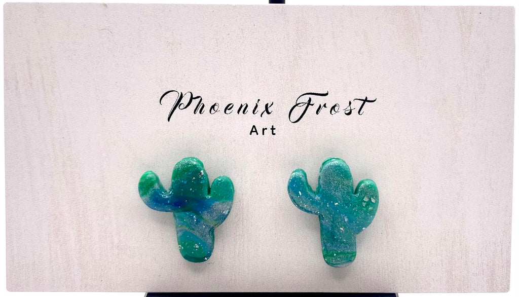 Mini Cactus Studs - Biosphere Collection