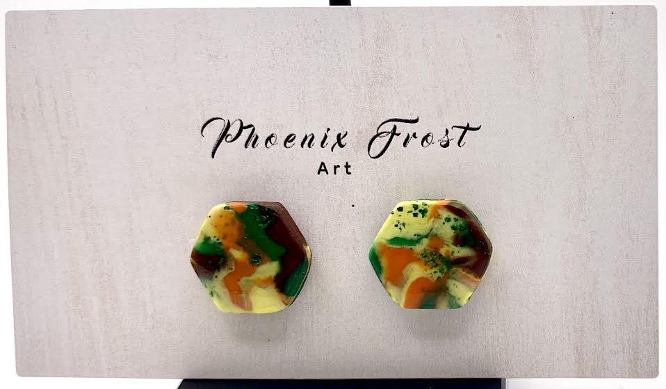 Mini Hexagon Studs – Hex & Hoof Collection