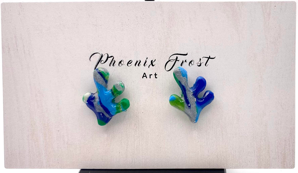 Mini Seaweed Studs - Siren's Tide Collection