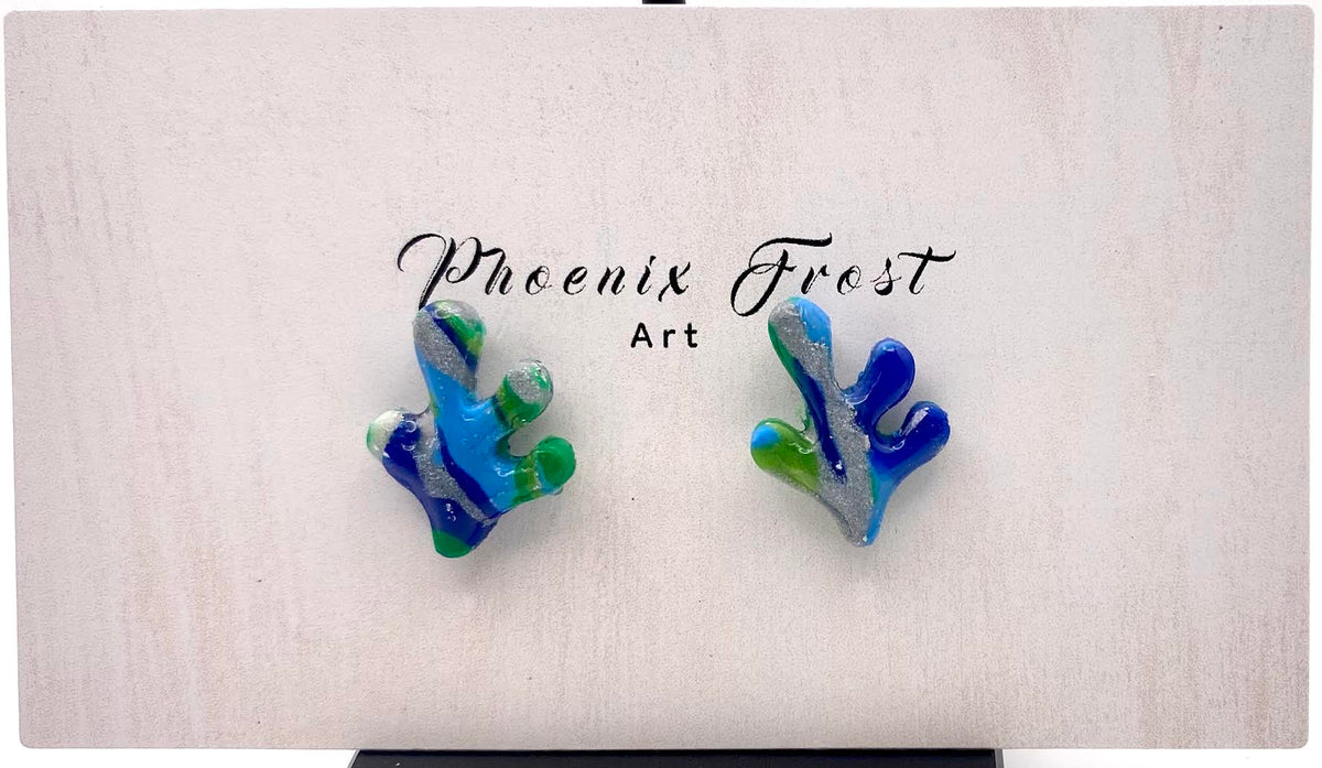 Mini Seaweed Studs - Siren's Tide Collection