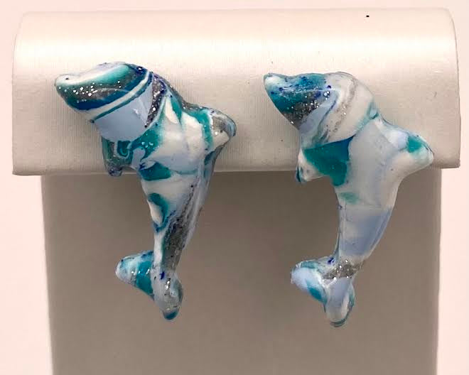 Mini Dolphin Studs – Siren's Tide Collection