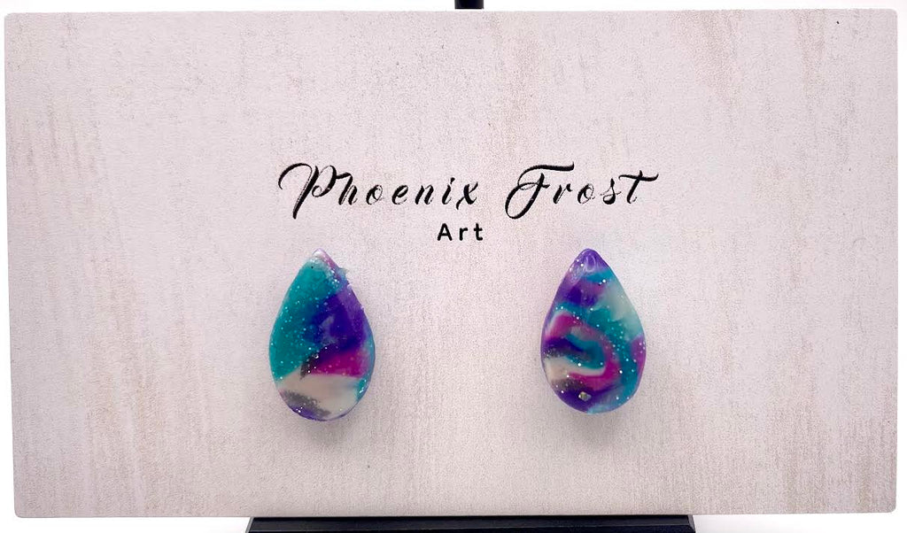 Mini Teardrop Studs - Prism & Petals Collection