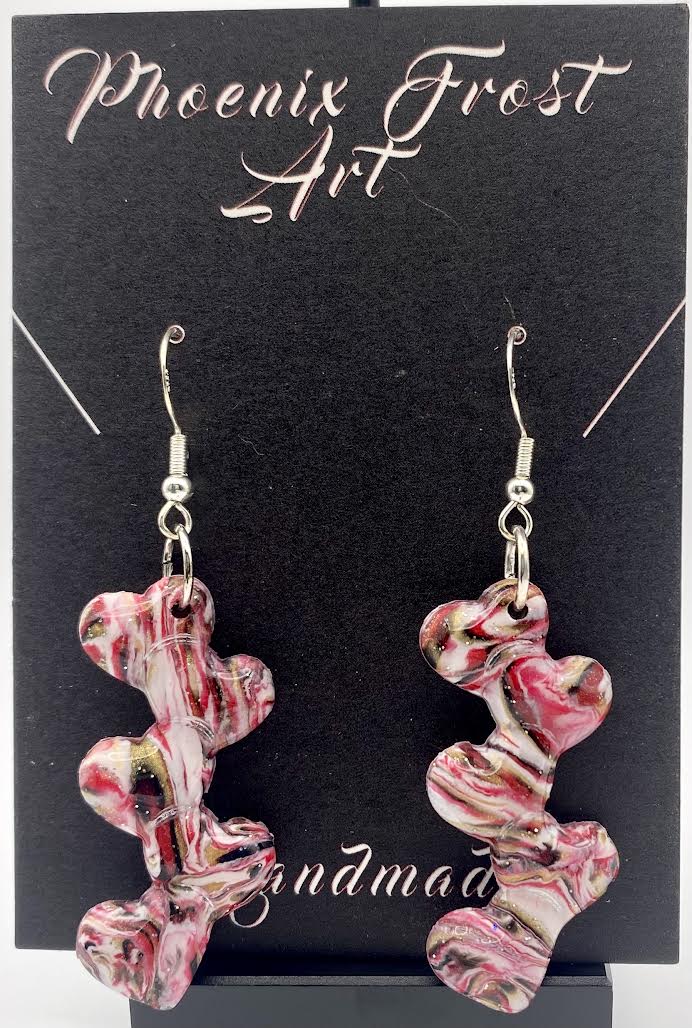 Stacked Heart Dangles - Hearts Collection