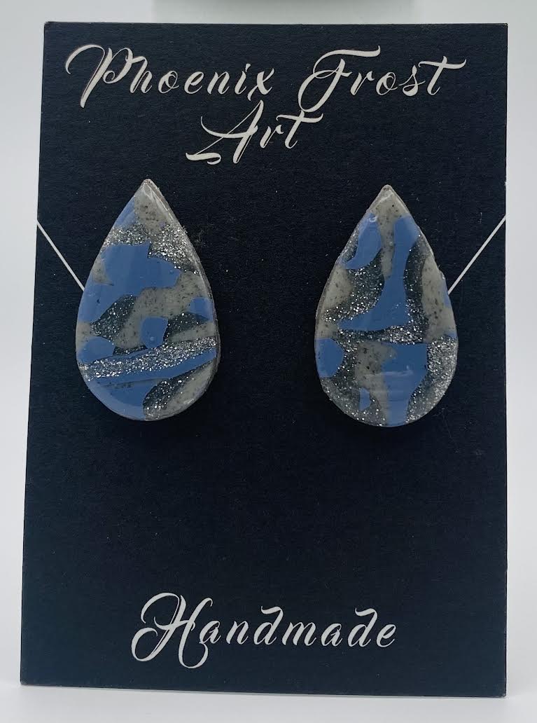Large Teardrop Studs - Prism & Petals Collection