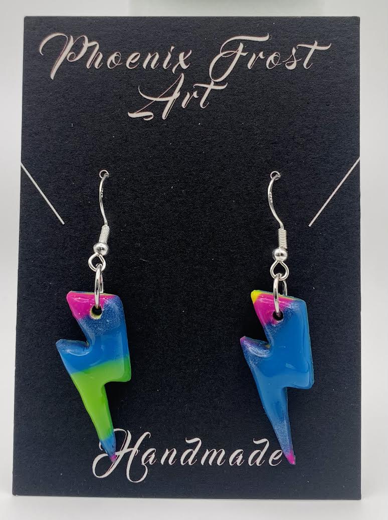 Lightning Bolt Dangles - Celestial Spark Collection