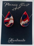 Large Teardrop Studs - Prism & Petals Collection