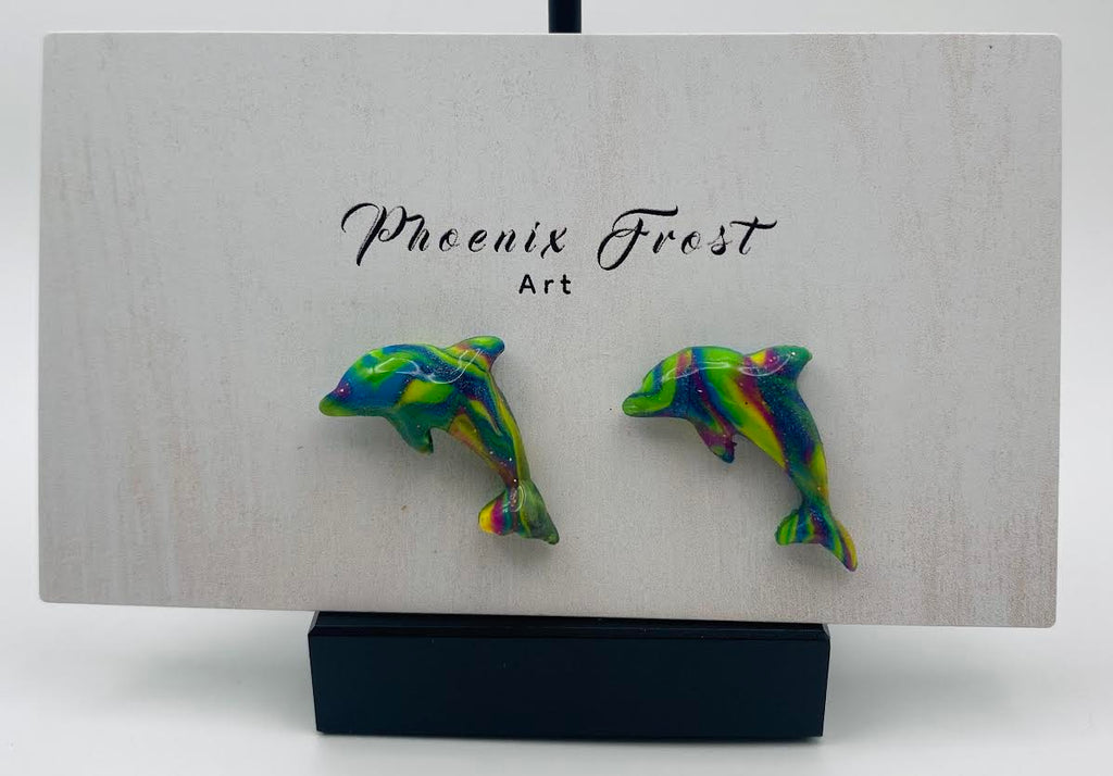 Mini Dolphin Studs - Siren's Tide Collection