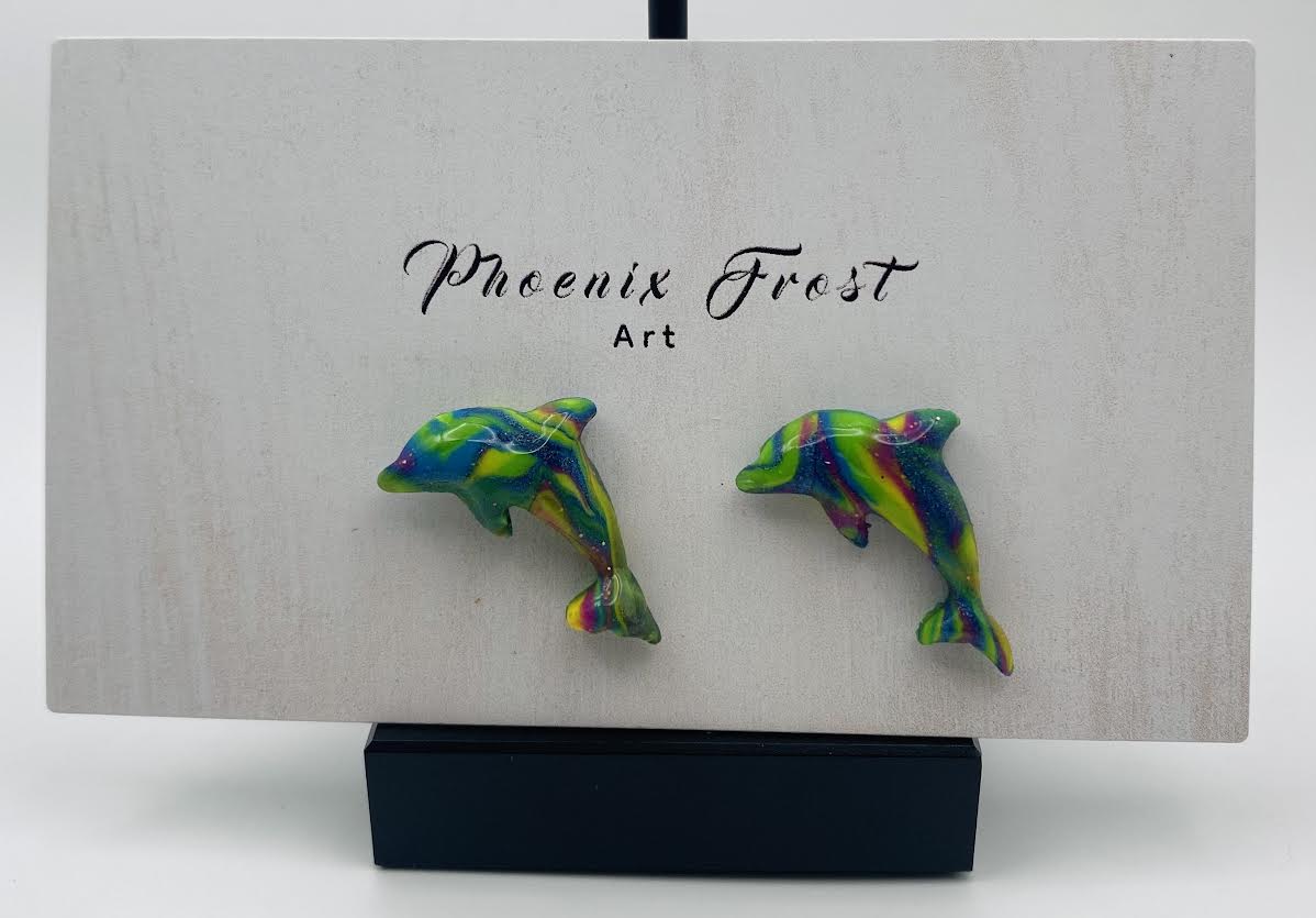 Mini Dolphin Studs - Siren's Tide Collection