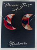 Large Moon Studs - Celestial Spark Collection
