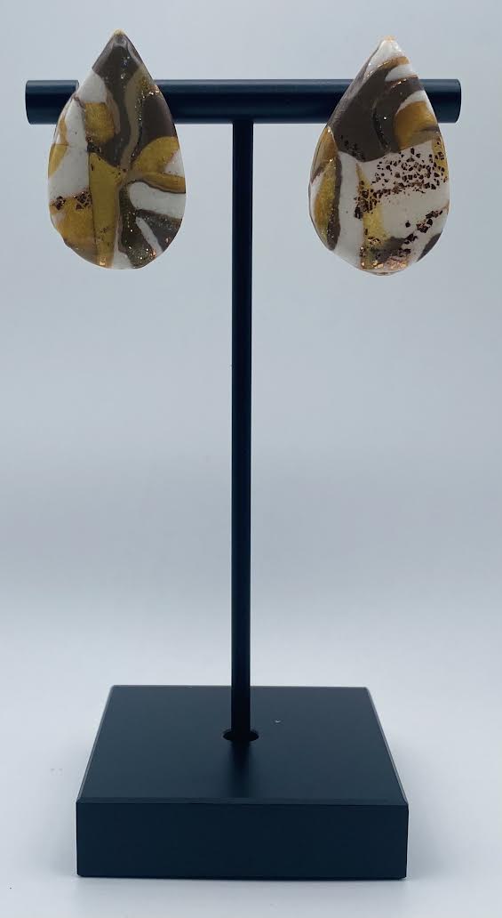 Large Teardrop Studs - Prism & Petals Collection