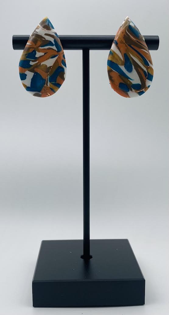 Large Teardrop Studs - Prism & Petals Collection