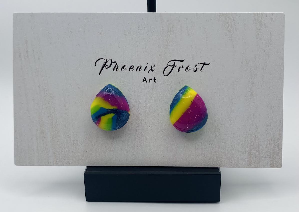 Mini Teardrop Studs - Prism & Petals Collection