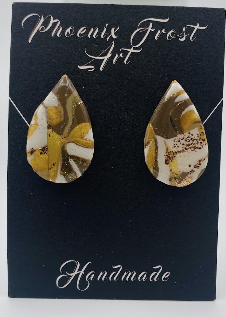 Large Teardrop Studs - Prism & Petals Collection