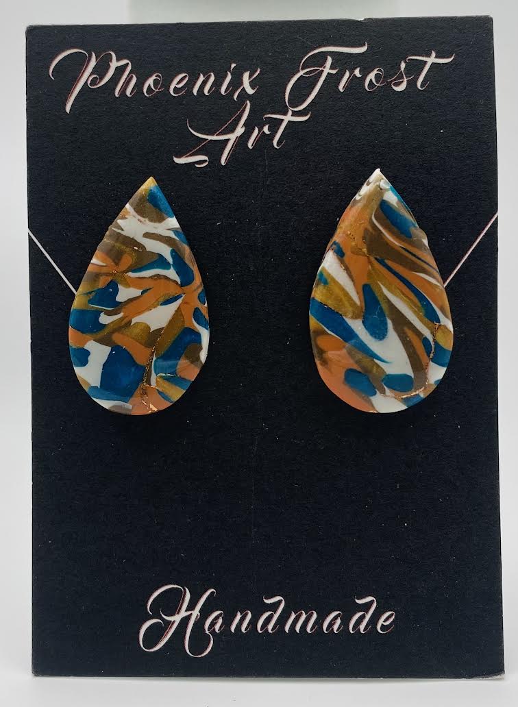 Large Teardrop Studs - Prism & Petals Collection