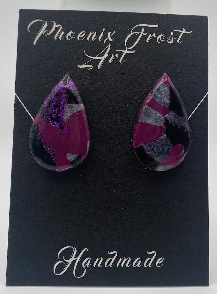 Large Teardrop Studs - Prism & Petals Collection